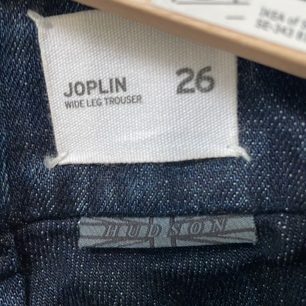 HUDSON JOPLIN jeans WIDE LEG TROUSEr TUXEDO STRIPE - Picture 7 of 11